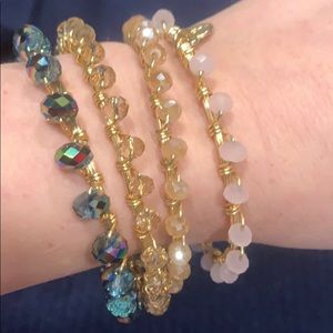 Handcrafted crystal bracelets